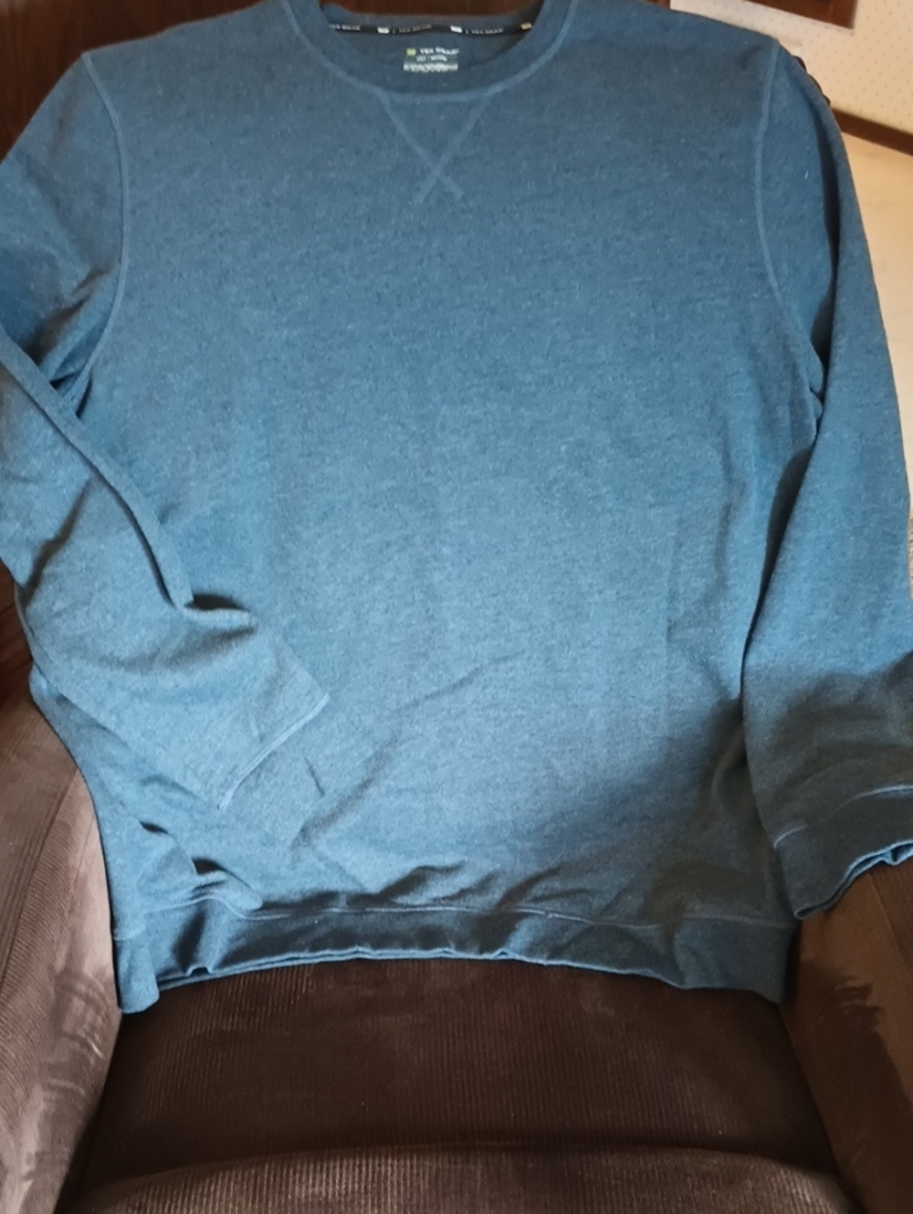 tek gear Men's Crewneck Sweater in Slate Blue size 3XLT